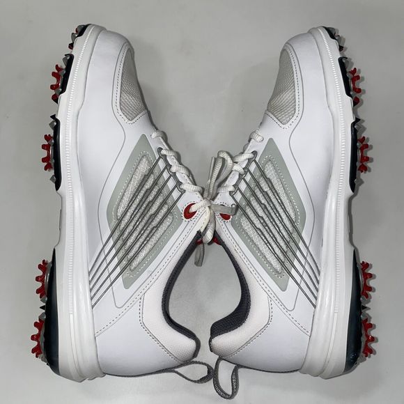 Footjoy FJ Fury Spiked 51100 White Grey Mesh Leather Golf Shoe Men 8W Wide main image 10